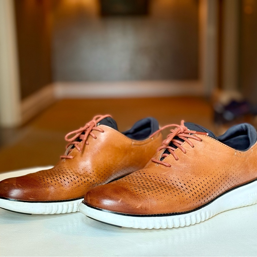 Men's 2.ZERØGRAND Laser Wingtip Oxfords